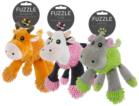 Fuzzle Cuddle Toys with 5 Squeakers