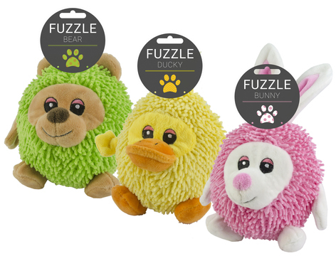 Fuzzle Cuddle toys with squeaker